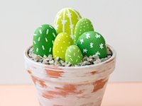 Like The Cheese Painted Rock Cacti